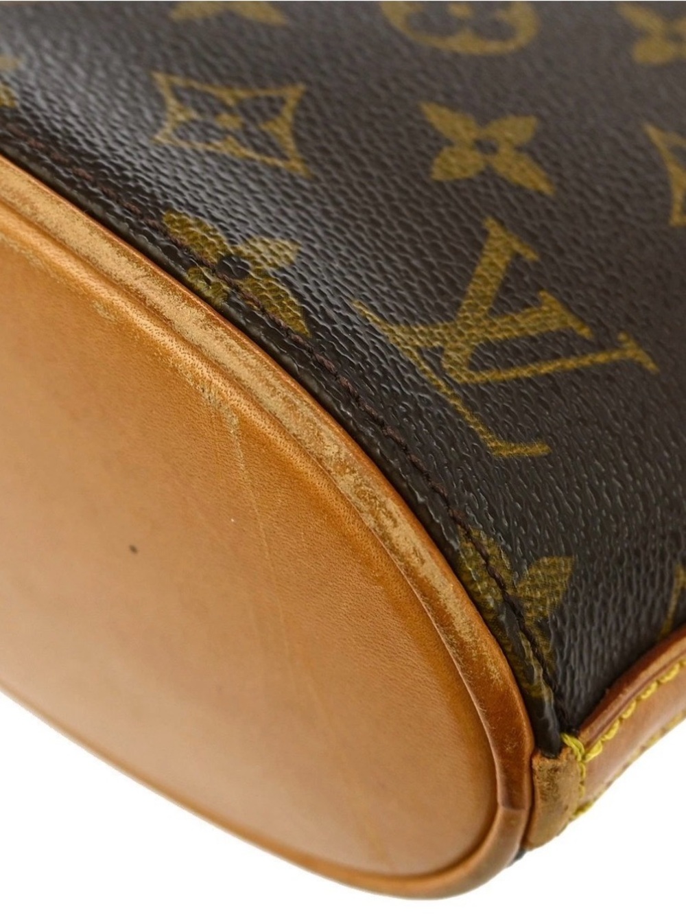 💯 Authentic Louis Vuitton Monogram Crossbody DROUOT with Tan Vachetta Strap - Picture 7 of 10